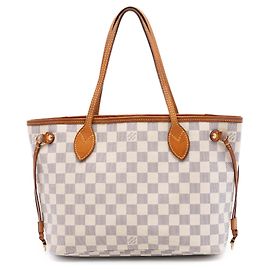 Louis Vuitton White Damier Azur Neverfull PM