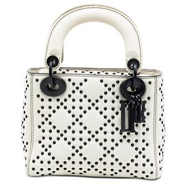 Dior Lady Dior Supple in pelle di vitello ultra opaca cannage bianco