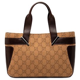 Gucci Brown GG Denim Handtasche