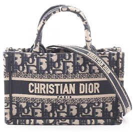 Christian Dior Dior BOOK TOTE Mini Oblique 2-Way Tote Bag