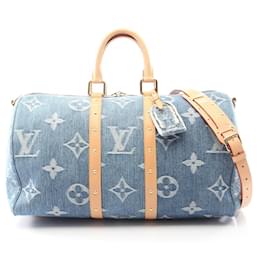 Borsa Boston Monogram Denim Louis Vuitton