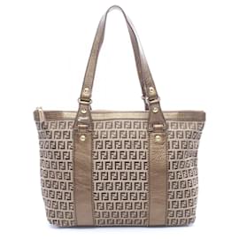 Borsa Tote Fendi Zucca Beige Marrone