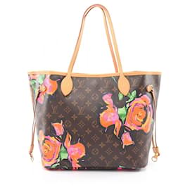 Louis Vuitton Neverfull MM Monogram Rose Tote Bag