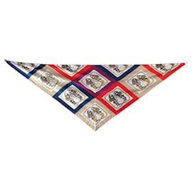 NUEVO PAÑUELO DE SEDA HERMES TRIANGLE BRIDES DE GALA HUGO GRYGKAR - Hermès