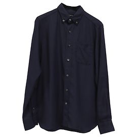 Tom Ford Button-Down-Hemd aus Lyocell in Navy Blue