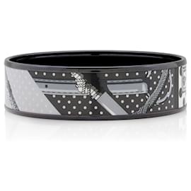 Hermes Printed Enamel Wide Bangle - Hermès