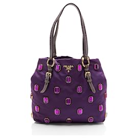 Prada Tessuto Jeweled Pietre Tote - FINAL SALE