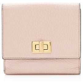 Portafoglio compatto Fendi Selleria in pelle Peakaboo