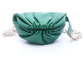 Bottega Veneta The Chain Pouch Mini - Marsupio in pelle verde