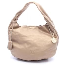 Borsa a mano/Borsa a tracolla in pelle Loewe Anagram Gold