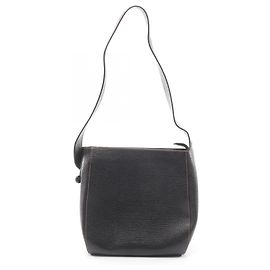 Borsa a tracolla in pelle nera Loewe