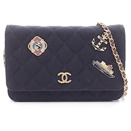 Borsa a Spalla Chanel Matelassé Marine Charm