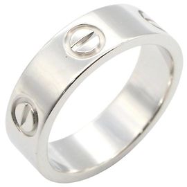 Anel Love Band da Cartier em ouro branco 18K