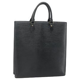 LOUIS VUITTON Epi Sac Plat Handtasche Black M59082 LV Auth ka4319