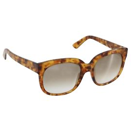 Gafas de sol GUCCI de plástico Marrón GG0361S Auth hk3698