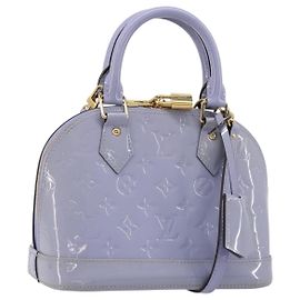 LOUIS VUITTON Bolso Alma BB Monogram Vernis 2way Purple Lila M90103 Auth mr2420A