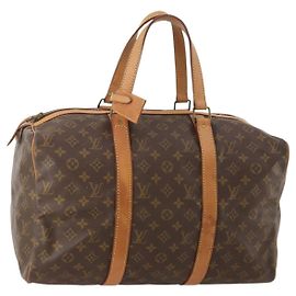 LOUIS VUITTON Monogram Sac Souple 45 Boston Bag M41624 LV Auth YKZ1605
