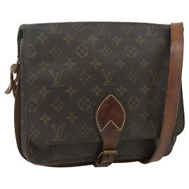 LOUIS VUITTON Monogram Cartouchiere GM Shoulder Bag M51252 LV Auth 178716