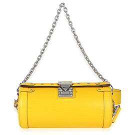 Borsa a tracolla Louis Vuitton Yellow Epi Papillon Trunk