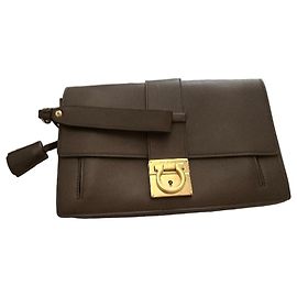 Salvatore Ferragamo Ferragamo Valeria Mazza Runway Clutch