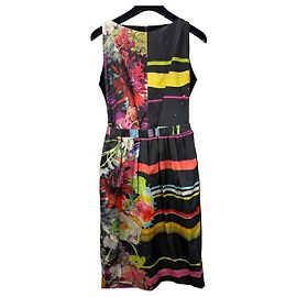 Preen by Thornton Bregazzi Vestido Midi Floral y de Rayas