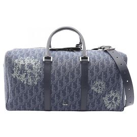 Christian Dior Dior x Denim Tears Lango 50 Oblique Peace Sign Boston Bag