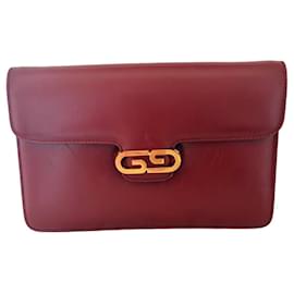 Gucci Clutch in Pelle Bordeaux