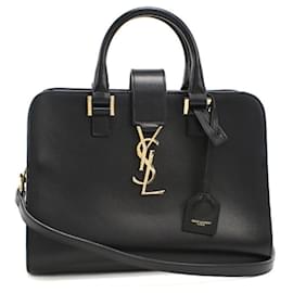 Borsa in pelle di vitello nera Saint Laurent