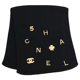 Chal de cachemira negro Chanel