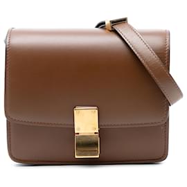 Celine Brown Small Calfskin Classic Box - Céline