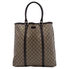 Gucci Beige GG Supreme Joy Vertikaler Tote