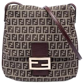 Fendi Beige Zucchino Canvas Crossbody