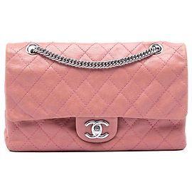 Chanel Pink Medium Classic Washed Lambskin Bijoux Chain Double Flap
