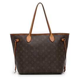 Louis Vuitton Marrón Monogram Neverfull MM