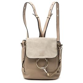 Zaino Faye piccolo in pelle di vitello e scamosciato marrone Chloé