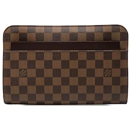 Louis Vuitton Pochette Saint Louis in Damier Ebene marrone