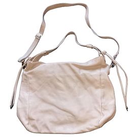Autre Marque Borse in Pelle Borsa Hobo in pelle crema