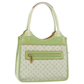 LOUIS VUITTON Monogram Mini Sac Catline Bag Almond Green M92931 LV Auth 179578V
