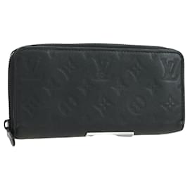 LOUIS VUITTON Empreinte Zippy Wallet Portafoglio Orizzontale Nero M11721 Auth 179337M