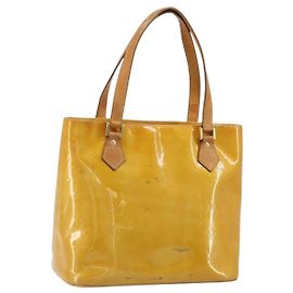 LOUIS VUITTON Bolso Monogram Vernis Houston Beige M91004 LV Auth ep14514