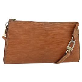 LOUIS VUITTON Epi Pochette Accessoires Bolso Marrón M52953 LV Auth 179623