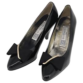 Décolleté GIVENCHY in vernice nero e oro Auth ti3934 - Givenchy