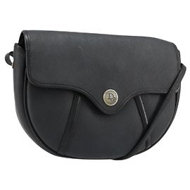 Borsa a tracolla Christian Dior Honeycomb Canvas PVC Nero Oro Auth BA12549