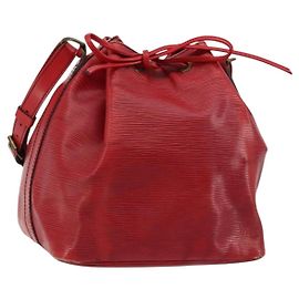 Borsa a Spalla LOUIS VUITTON Epi Petit Noe Rosso M44107 LV Auth 179148