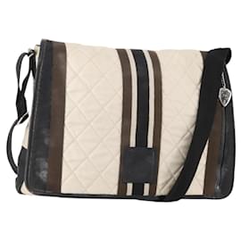 Borsa a tracolla CHANEL Sports Line in tela Bianco Argento CC Auth bs34562