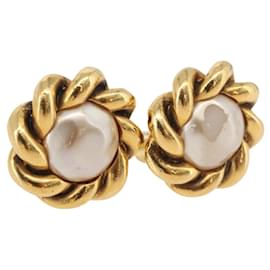 Orecchini CHANEL metallo Gold CC Auth 178396 - Chanel