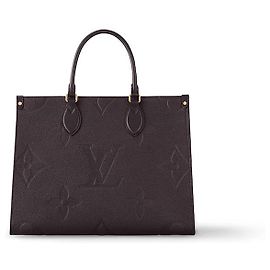 Louis Vuitton OnThego MM Borsa in Pelle Cioccolato