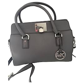 Borsa Michael Kors in pelle grigia