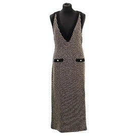 Chanel Robe midi en maille à sequins