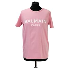 Camiseta de algodón rosa para mujer BALMAIN. - Balmain
